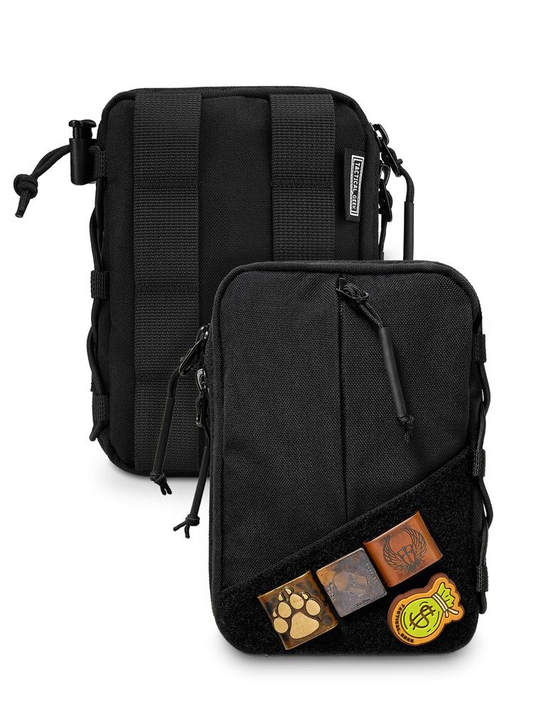 TACTICAL GEEK Block E EDC Compact Waist Pocket EDC Pouch Organizer for Multipurpose Molle Tool Small Pocket Organizer with DIY Patch Daily Utility