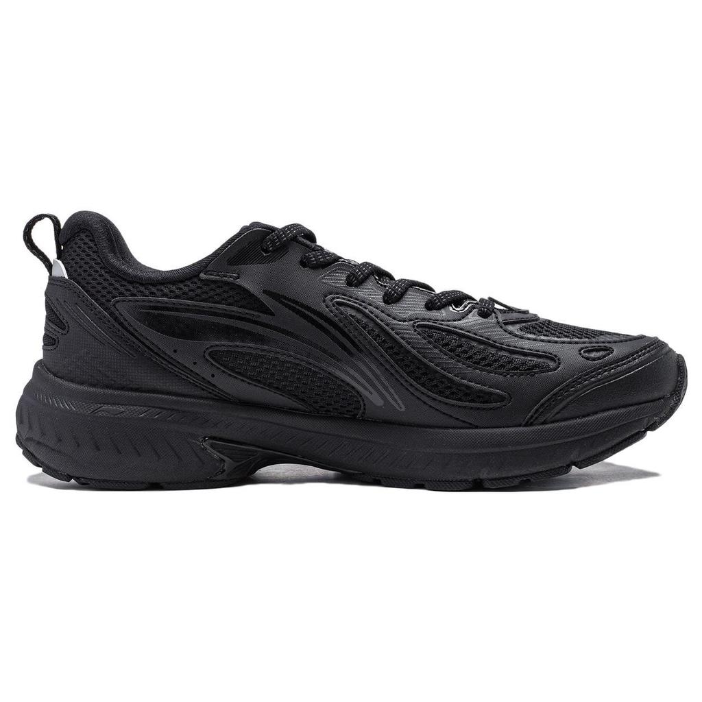 Li Ning Fuyiao V2 Lightweight High Resilience Shock Absorption Non-Slip Wear-Resistant Low-Top Running Shoes Women sneaker Black ARXT022-1
