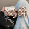 Ins Wind Cute Plaid KT Cat Suitable for Airpodspro1 Generation Earphone Cover Apple Protective Case 1 Soft Silicone 1 Female