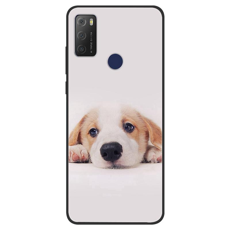 For TCL 20Y Case Girl Cat Flower Soft Silicone Back Wolf Shell for TCL 20E 6125F Fundas Phone Cover For TCL20Y 6156D 20 E Coque