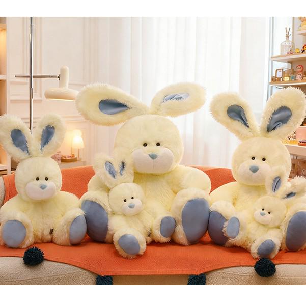 Adorable Pudding Rabbit Plush Toy - White Rabbit Comfort Doll & Sleep Companion Gift for Girls