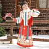 Combinaison d'hiver Tang Hanfu pour bébé fille 2025: Robe chinoise du Nouvel An élégante en coton épais