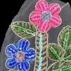 Handmade Crystal Bead Diamond Pair Flower Color Cloth Sticker Decorative Clothing Diy Accessories
