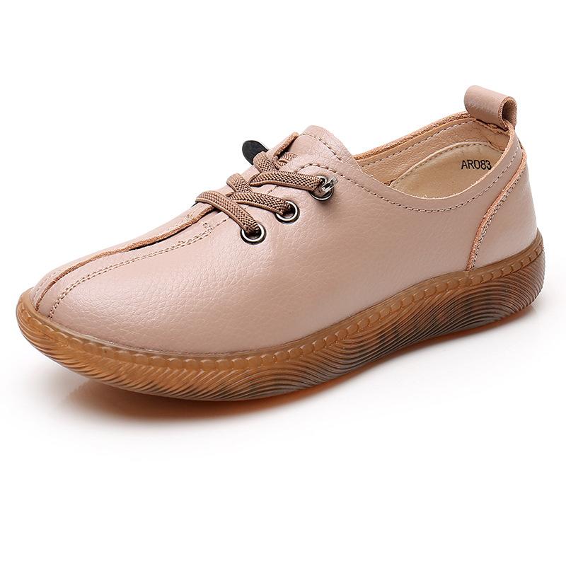 Suela suave de mujer Cuero Cuero Cuero Casual Zapatos de suela plana  comprar a buen precio — entrega gratuita, reseñas reales con fotos — Joom
