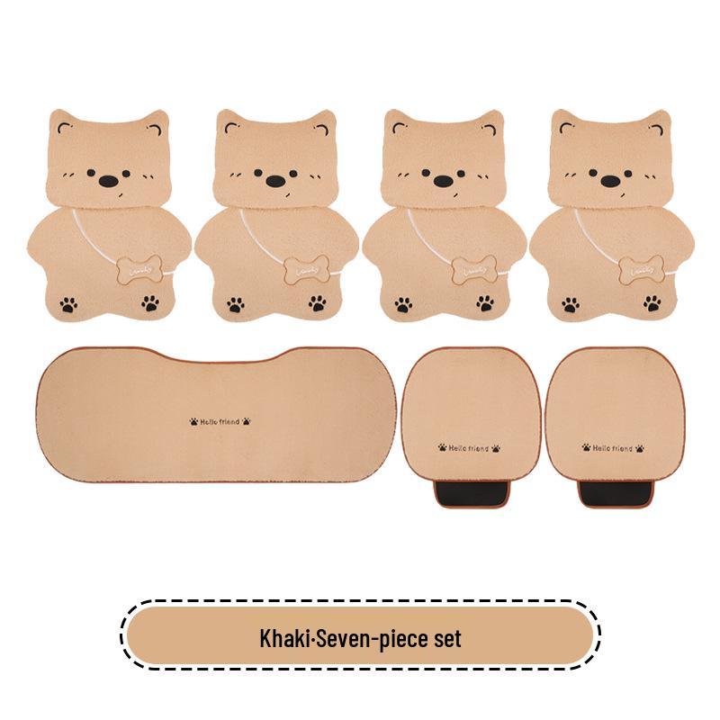 Kreskówkowy Pluszowy Zimowy Poduszka na Fotel Samochodowy dla GAC GS3, GS4, GS4PLUS