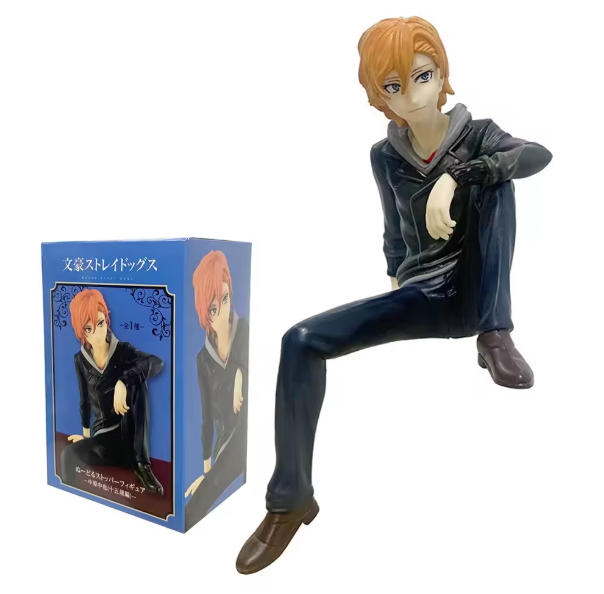 Bungo Stray Dogs Dazai Zhi Nakahara Chuya Zittende Houding Anime Figuur Pvc Actiefiguren Model Anime Carto On Model Speelgoed Cadeaus