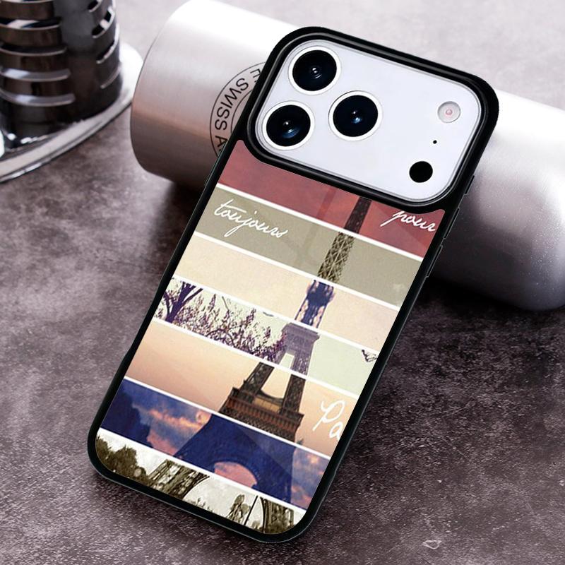 

Романтический чехол для телефона с Эйфелевой башней Парижа для iPhone 17 16 15 Pro Max Air 14 13 12 11 Plus Ударопрочный чехол Capa iPhone 13