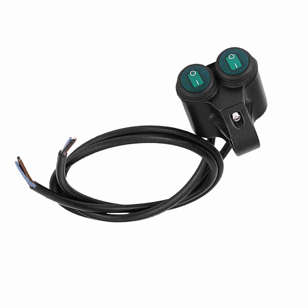 22mm Universal Motorrad Lenker Scheinwerfer Bremse Nebelscheinwerfer Hupe Doppelter Bedienknopf Schalter