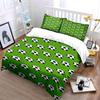 Soccer balls on green. Bedding sets Duvet cover sets Duvet covers Pillowcases(1 * Duvet Cover 2 * Pillowcases without duvet insert)
