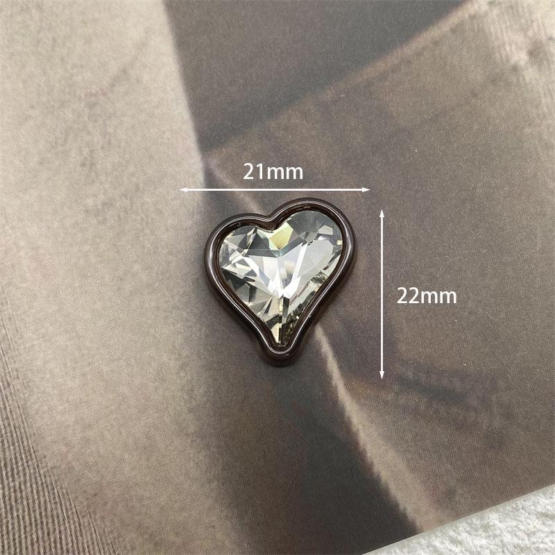 Colorful Mermaid Ji Transparent Diamond Jewelry Simple Flat Bottom Love Bow Hair Accessories Clothing Diy Accessories