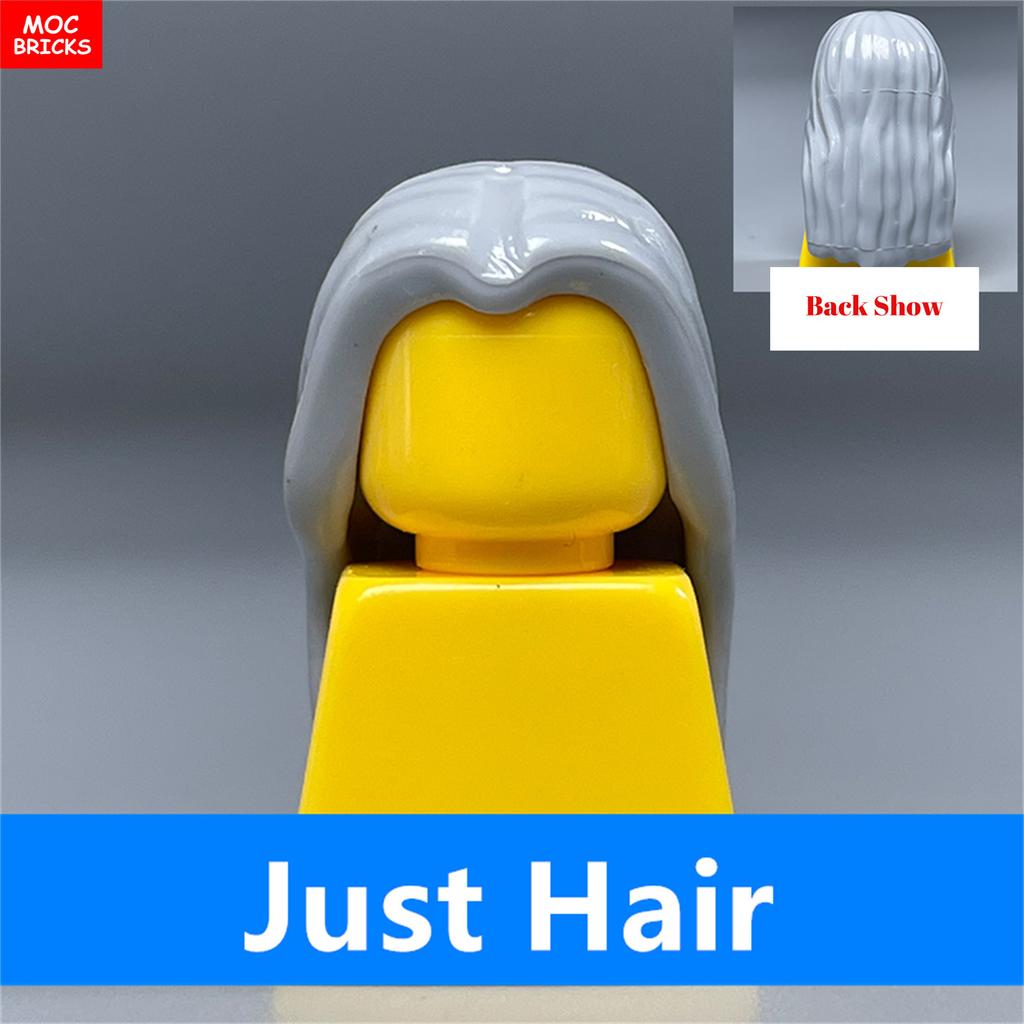 MOC Bricks Female Hairs Mori Girls Women Model Straight Hair 4cm Figure Wear Assembled Educational Building Blocks Toys