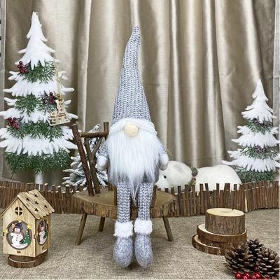 Vlies Weihnachtsgnom Plüschtier Weiß Grau Rosa Weiches Gnom-Puppe Ornament Gesichtsloses Puppen Anhänger