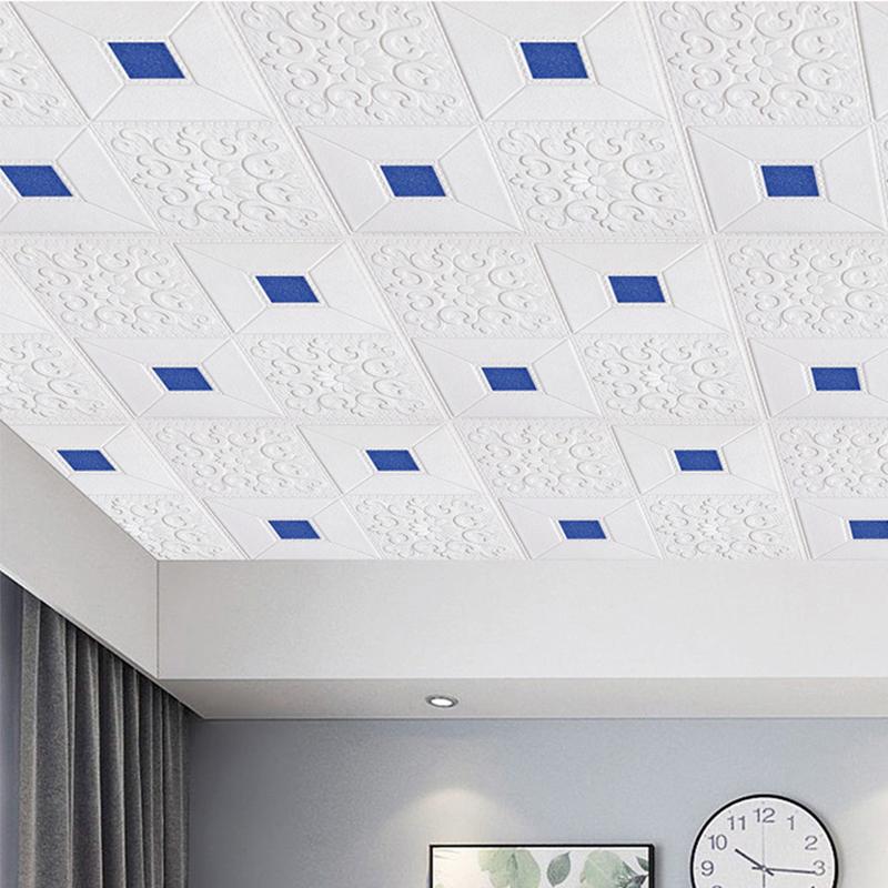 10PCS 3D Tile Brick Wall Sticker Wallpaper Self-adhesive Waterproof Foam Panel