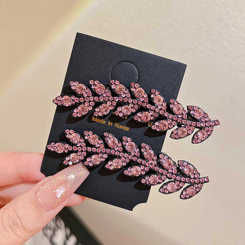 Elegant Hair Accessory Sparkling Hair Clip Trendy Hairpin Shining  Barettes Wheat Shape Hairclip