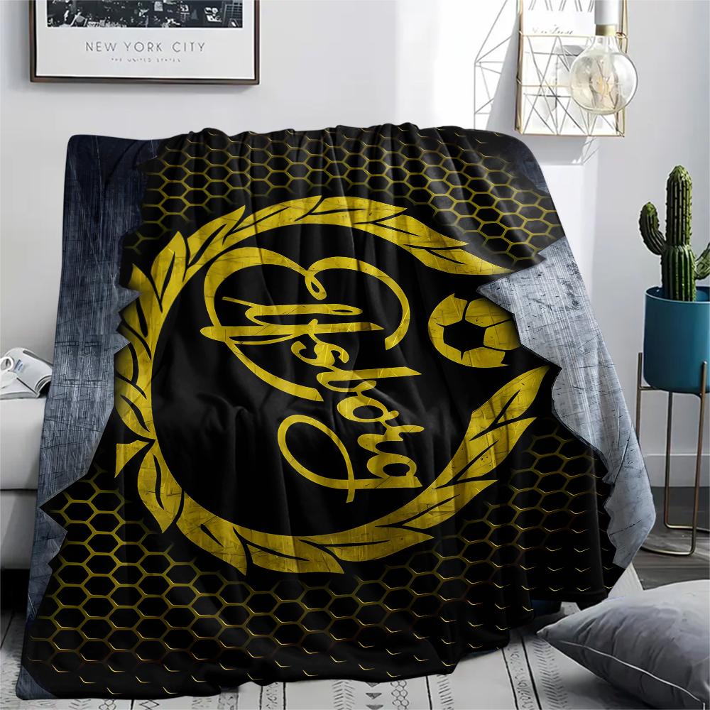 FootBall Club LOGO Print Flannel Blanket,High quality Comfortable for All Seasons,Home Decor,Warmth and Comfort,Perfect for Christmas Gifts