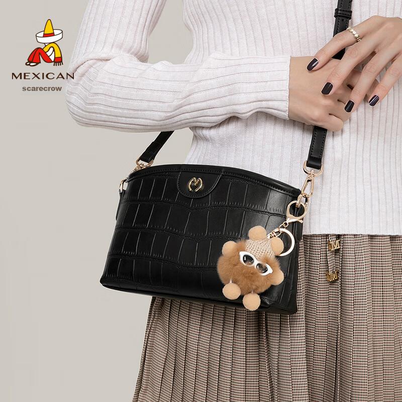 MEXICAN Crossbody Bag, Shoulder Bag, Black