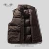 Goose Down Men's Lightweight Vest - Trendy, Warm, High-End Outerwear for Spring, Autumn, Winter.