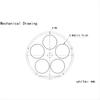 Telescope Filter Wheel Metal Filter 5 Positions for Telescope Eyepiece for Astronomical Telescopes 2inch