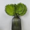 Hotel Decor Artificial Plants Leaves PU Palm Leaves Festive Decoration Simulation Livistona Chinensis Bundled Green Plant Leaf