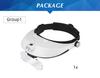 TUNGFULL Magnifier headband glasses magnifier binocular glass headset magnifier glasses with light wearing style Repair Tool