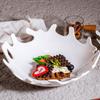 Nordic Style Coral Design Ceramic Salad Plate Heat-resistant Snack Tray  Restaurant