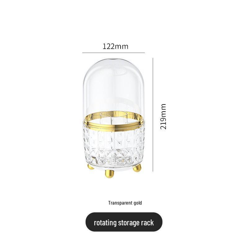 Luxuriöse drehbare staubdichte Aufbewahrungsbox für Make-up-Pinsel