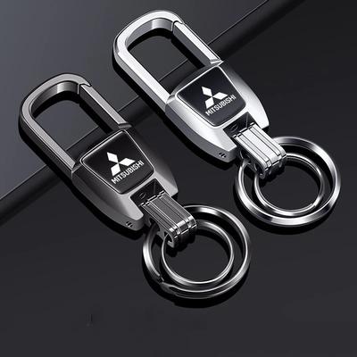 Porte-clés Métal Double Anneau: Porte-clés de voiture en alliage spécialement conçu pour Ralliart, ASX, Lancer, Cordia, Pajero, Outl