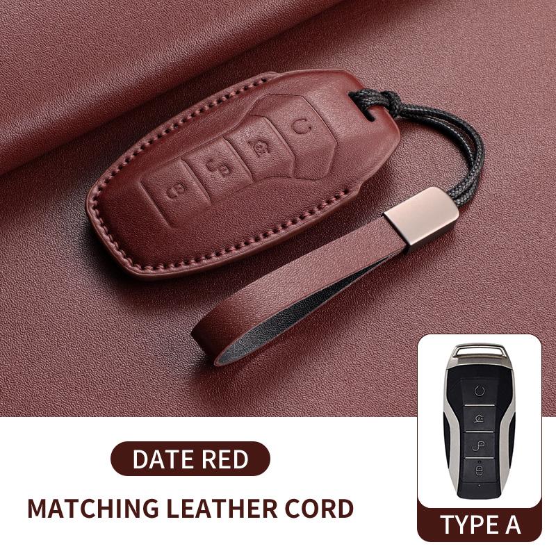 

Fashion Car Key Case Cover Fob For A4L A5 Q7 Tt Tts A3 A4 B9 A6 A7 4K A8 E-Tron Q5 Q8 C8 D5 Sq8 Auto Keyring Luxury Leather