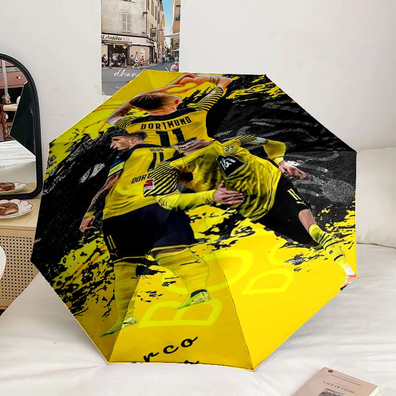 08 Football Club Umbrella 8-Frame for Travel, Camping, Casual Lightweight Portable Umbrella, Essential for Every Family Holidays Gift