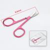 Stainless Steel Multi-Color Curved Tip Eyebrow and Eyelash Trimmer Scissors