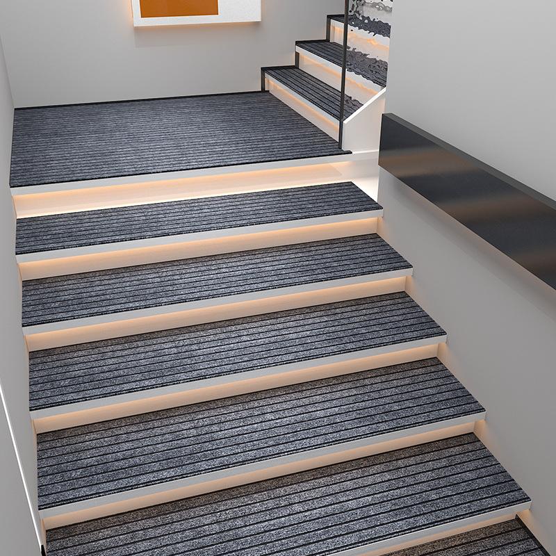 

Коврик для ступеней лестницы Бытовой двухсторонний противоскользящий коврик Звукоизоляция Вращающийся ступенчатый ковер Коврик для пола во всю ступень 20x76cm
