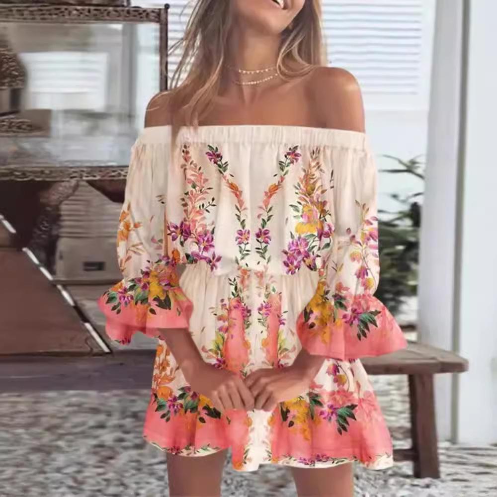 2024 Summer Trend Women's Off-Shoulder A-Line Dress