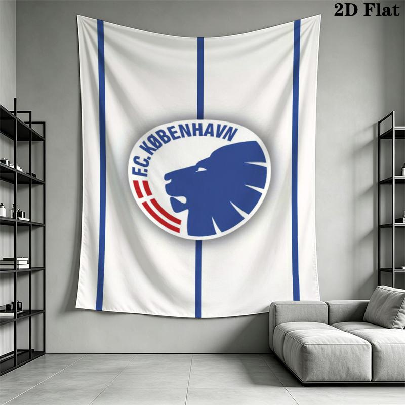 F.C. Copenhagen Wall Tapestry Aesthetic Wall Hanging Printed Fabric Blanket Decorative Tapestries for Bedroom Living Room Home Decor