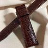 Used Ost-500 Ostrich Leather Watch Strap Brown (lug Width 21mm - Buckle Width 18mm)