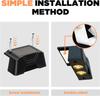 Outdoor Solar Step Lights Solar Wireless Wall Mount Lights IP65 Waterproof Lamps Fence Light Garden Decoration Lamp for Yard