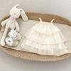 Girls Spaghetti Strap Tiered Dress with Bow Cute Summer Princess Dress