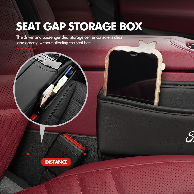 For Ford Car Seat Gap Storage Box Universal Auto Seat Crevice Organizer Escort KA Flex Everest KA Expedition Falcon Fusion