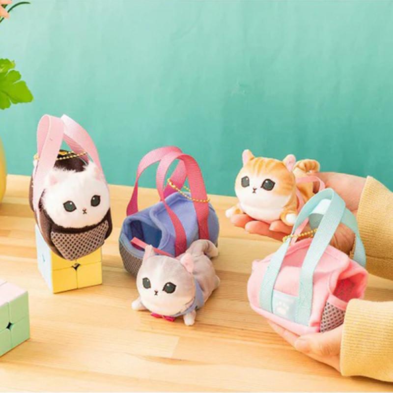 Adorable Japanese Plush Cat Doll Keychain Cute Cat Character Plush Toy For Kids