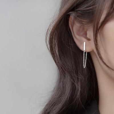 Japanese And Small, Simple And Fashionable Chain Earrings, Women'S Gifts, Versatile Earrings, Fringed Earrings Wholesale
