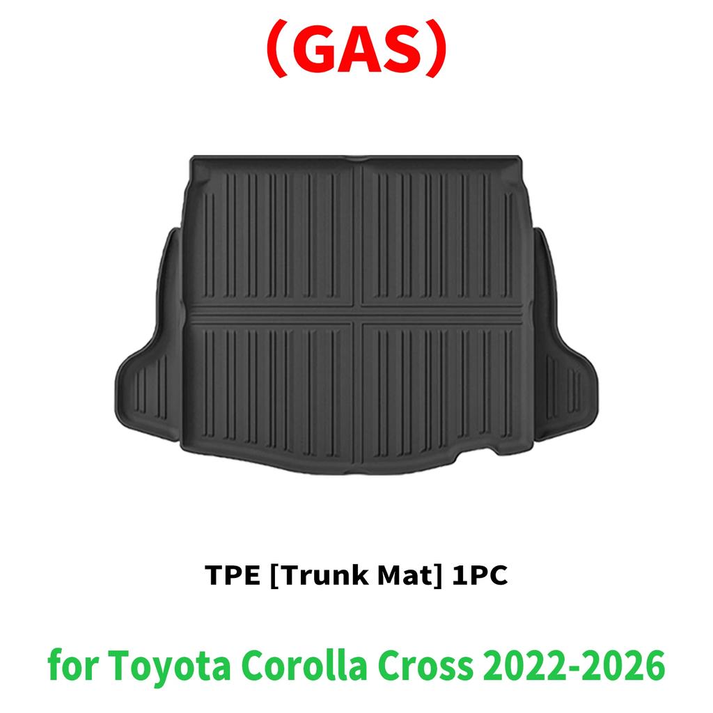 for Toyota Corolla Cross (XG10) Fuel Version 2022-2025 2026 RHD LHD TPE Car Trunk Mats Non-Slip Bottom All Season Accessories