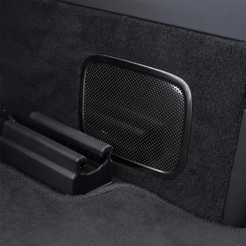 For Leading Ideal LiXiang L9 Car Refrigerator Heat Dissipation And Dust Cover Stainless Steel Sticker Accessories