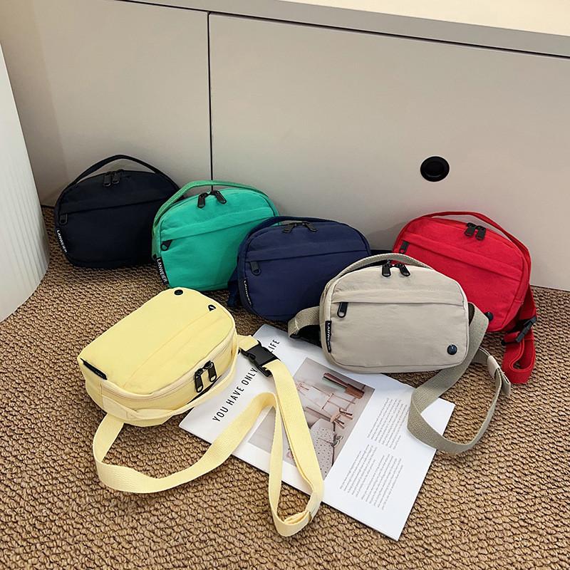 Simple Solid Color Women Casual Lightweight Waterproof Square Bag For Daily Use