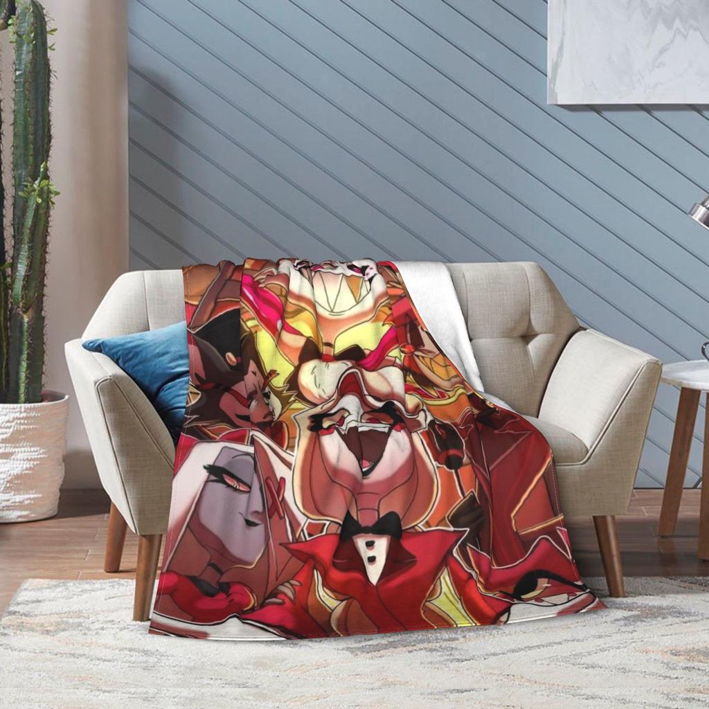H-Hazbins H-Hotels vox 2 Gift Blanket For Men Women Cozy Soft Throw Blankets for Living Room 50x60 Inches Multi-size