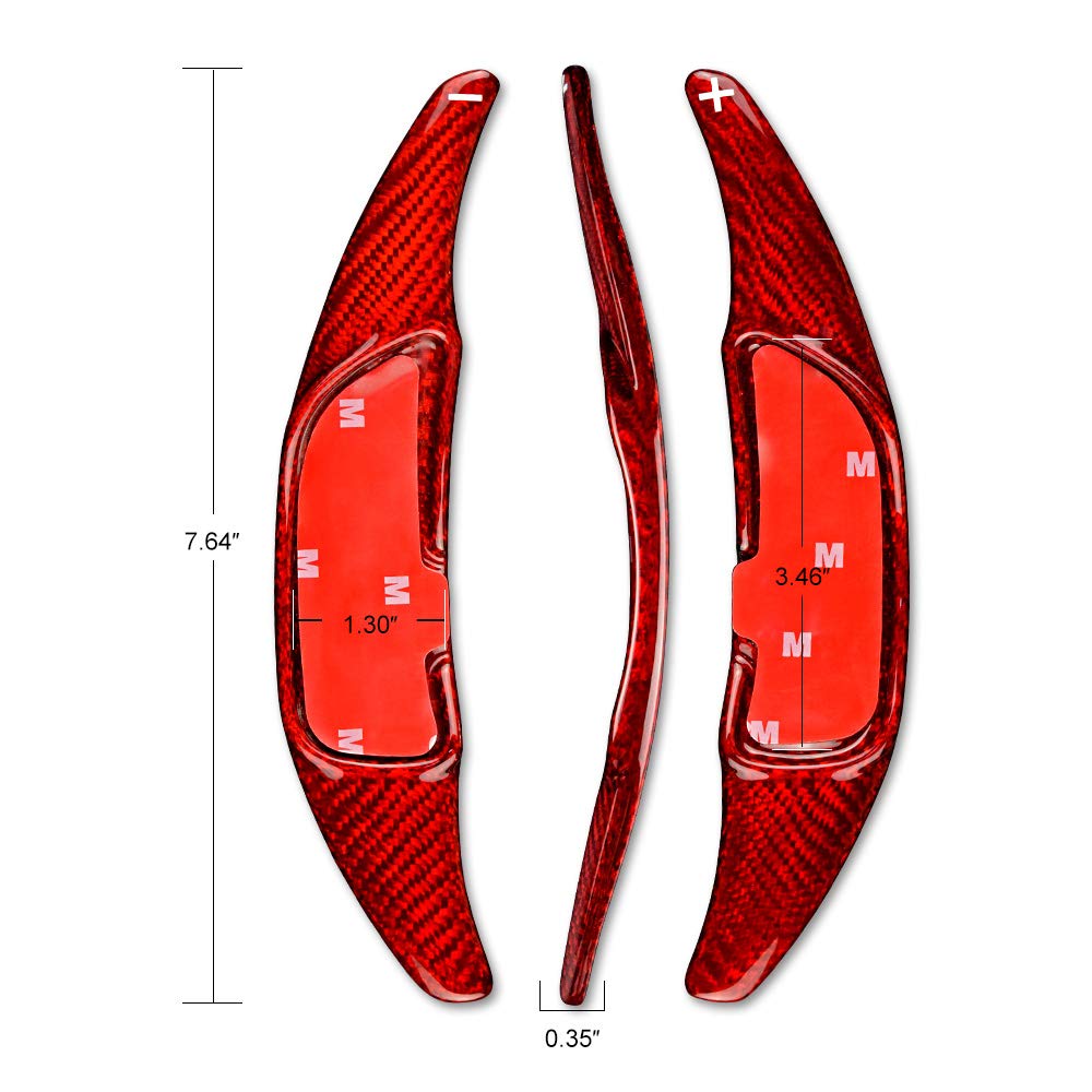 AIRSPEED Carbon Fiber Steering Wheel Paddle Shifter Extension Interior Trim Accessories for AMG C63 W205 E63 W213 C43 A45 G63 S63 GLA45 GLS63 Covers,