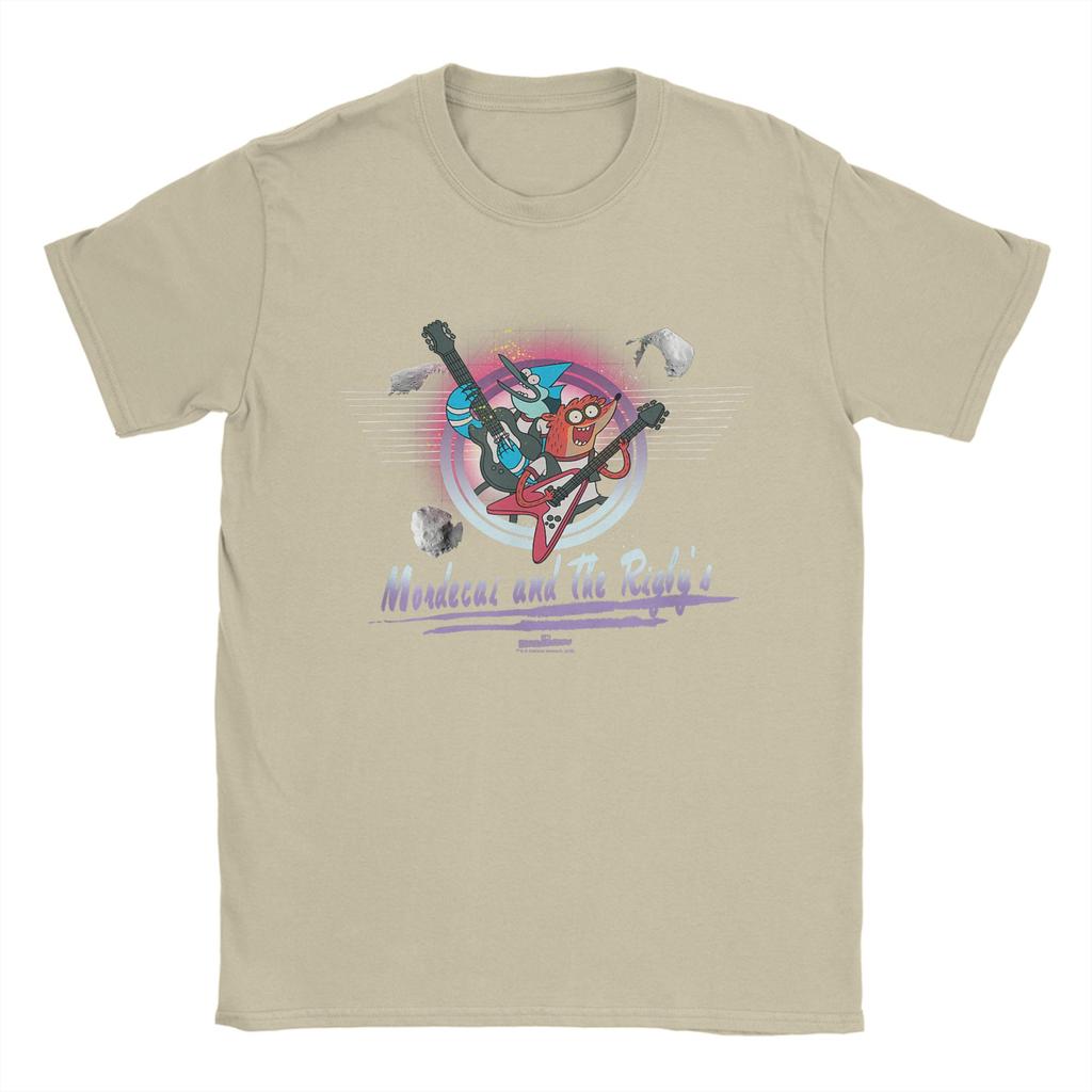 Mens Regular Show Mordecai T Shirt Pure Cotton Clothing Funny Short Sleeve Round Neck Tees 4XL 5XL 6XL TShirt