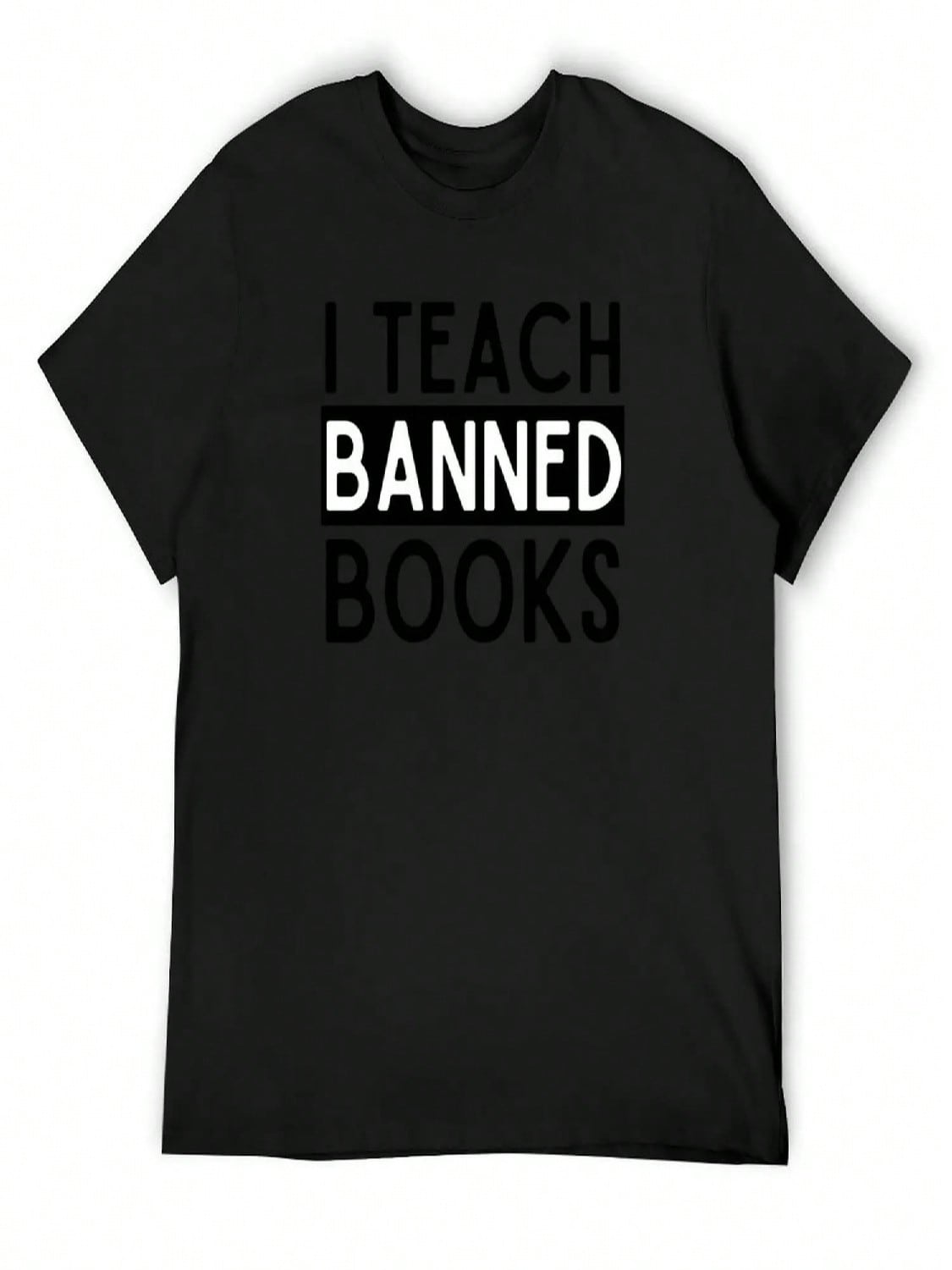 Funny Teacher, I Teach Banned Books Week, Book unisexs 50s T-Shirt Tshirts Personalised Clothes unisexs Clothing S разноцветный