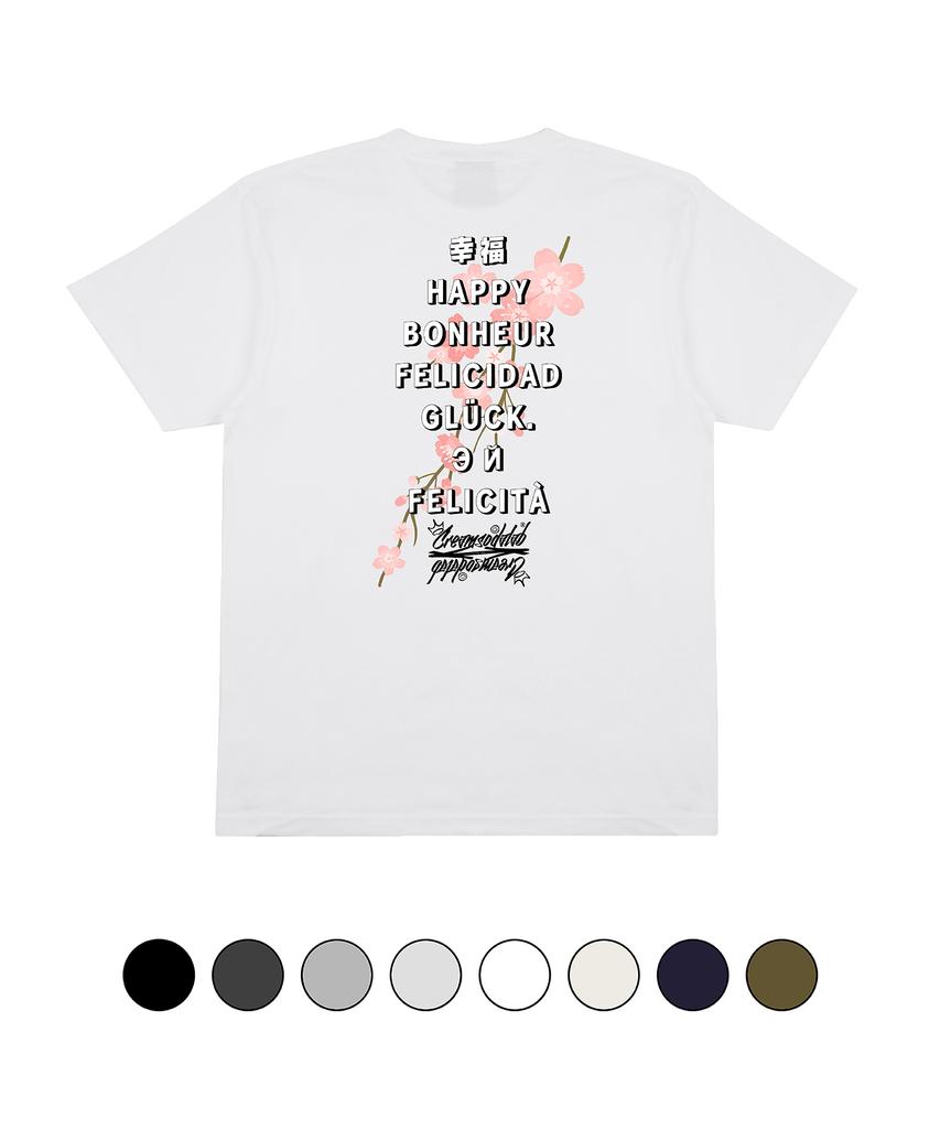CREAM SODA LAB Crsdel Happy Language Short Sleeve T-Shirt (Type B)