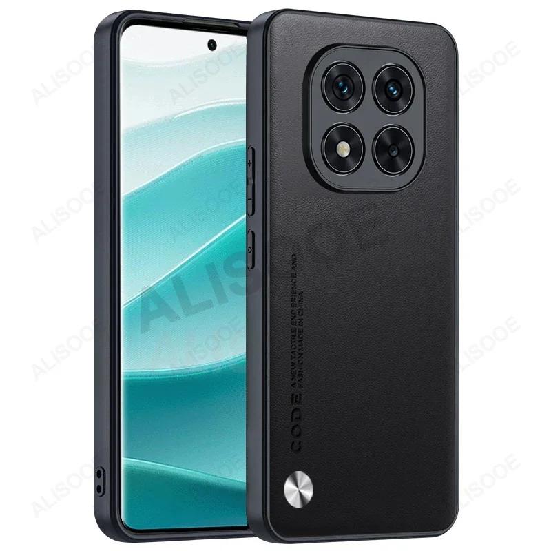 Funda for Redmi Note 14 Pro Plus 5G Case Luxury Fiber Texture PU-Leather Cover Capa for Xiaomi Redmi Note 14 Shockproof Cases