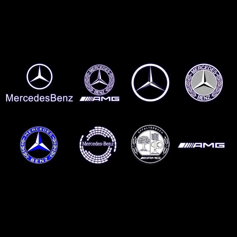 2-4pieces Door Welcome LED Light, Laser Light For Mercedes Benz X164 W215 W164 R GL ML M Class 4MATIC ML300 ML500 R300 R320