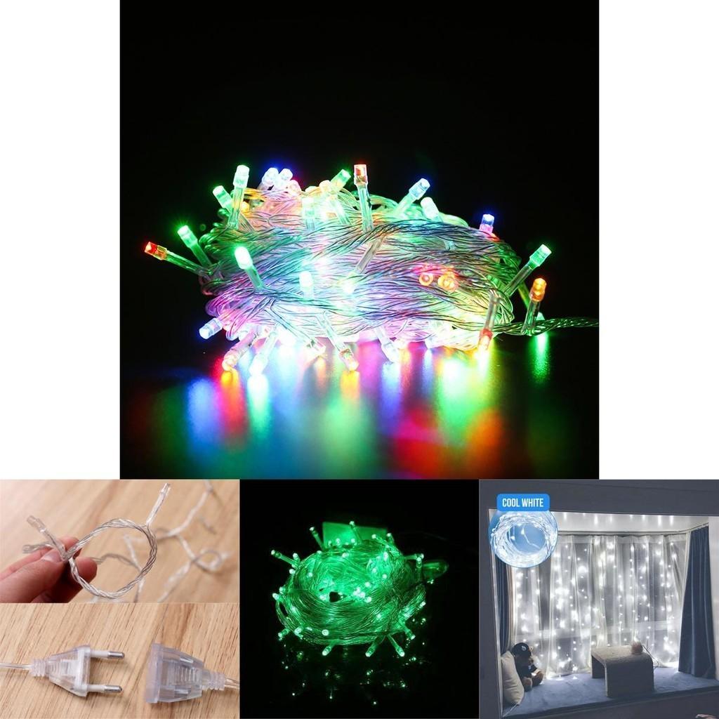 Charming 10m 100leds Christmas Fairy Lights Offering Warm White And Colorful Illumination For Parties